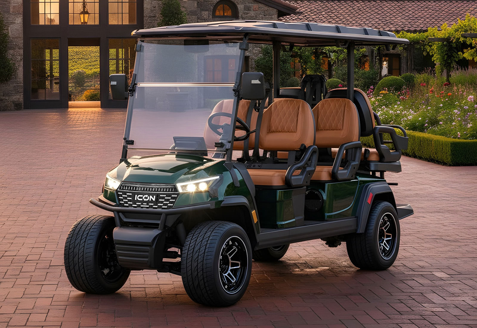 ICON EV i60X in Forest Green at an estate